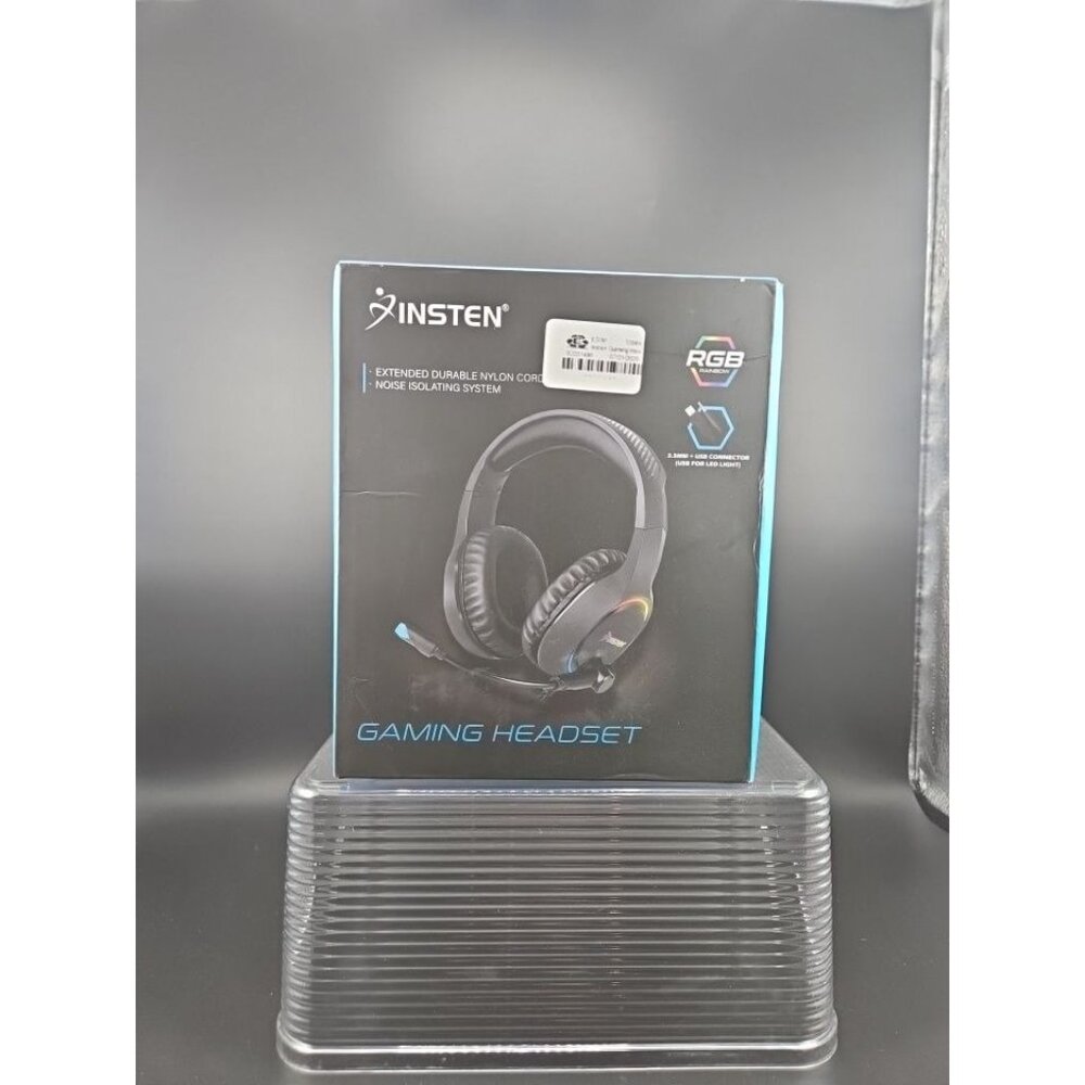 Insten 3.5mm RGB Rainbow Gaming Headset with Mic for PS4 PS5